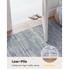 image:imageAMADA HOMEFURNISHING 8x10 Washable Area Rugs Boho Geometric LowPile with NonSlip Backing Stain Resistance amp Durable Edge Binding Soft Indoor Carpet for Living Room Bedroom Dining Room BeigeBlue