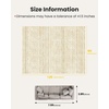 image:imageAMADA HOMEFURNISHING 8x10 Washable Area Rugs Boho Geometric LowPile with NonSlip Backing Stain Resistance amp Durable Edge Binding Soft Indoor Carpet for Living Room Bedroom Dining Room BeigeBeige