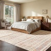 image:imageAMADA HOMEFURNISHING 8x10 Washable Area Rugs Boho Geometric LowPile with NonSlip Backing Stain Resistance amp Durable Edge Binding Soft Indoor Carpet for Living Room Bedroom Dining Room BeigeMulti Color