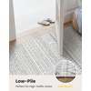 image:imageAMADA HOMEFURNISHING 8x10 Washable Area Rugs Boho Geometric LowPile with NonSlip Backing Stain Resistance amp Durable Edge Binding Soft Indoor Carpet for Living Room Bedroom Dining Room BeigeLight Grey